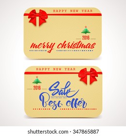 Christmas sale, tag on a shoestring It can be used for product design during the discounts and sales