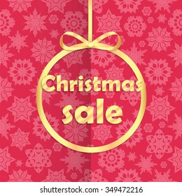 Christmas sale tag .Christmas sale promotion