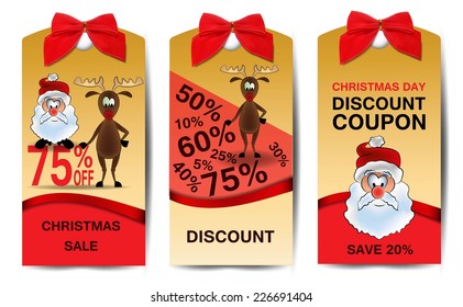 christmas sale tags