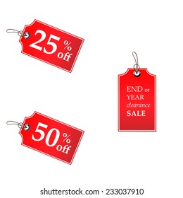 christmas sale tags