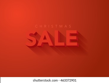 christmas sale template vector
