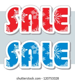 Christmas sale text vector  