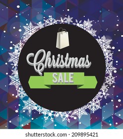 Christmas sale. Typography. Vector illustration