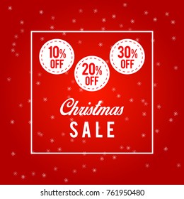 Christmas sale vector