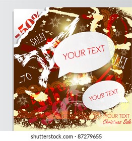 Christmas Sale. Vector background