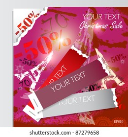 Christmas Sale. Vector background
