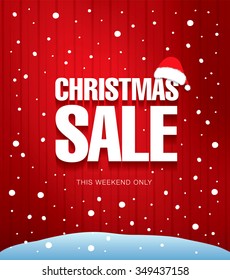 Christmas sale. Vector banner