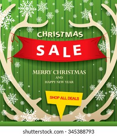 Christmas sale. Vector illustration