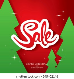 Christmas sale. Vector illustration