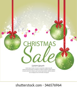 Christmas sale. Vector illustration.