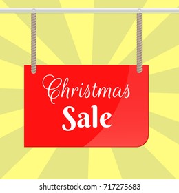 Christmas sale. Vector illustration.