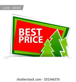 Christmas sale. Vector template.