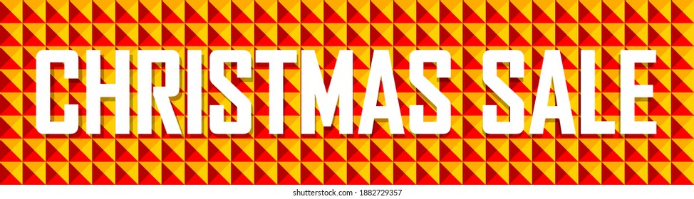 Christmas Sale, web banner design template, Xmas discount horizontal poster, final offer, vector illustration