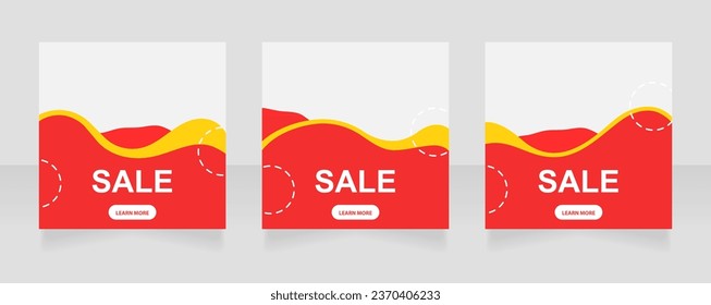 Christmas sale web banner design template. Vector flyer with text space. Advertising placard with customized copyspace. Promotional printable poster for advertising. Graphic layout