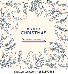 Christmas sale web banners for social media mobile apps. Discount promo layouts for your website, blog and social media posts. Vector illustration.