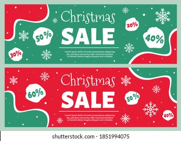 Christmas sale. Winter sale. Vector illustration.