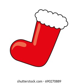 Christmas santa boot