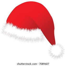 christmas santa cap vector image