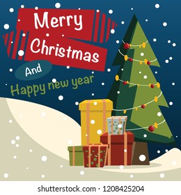 Christmas and Santa Claus background vector illustration 