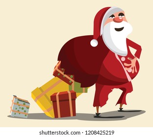 Christmas and Santa Claus background vector illustration 