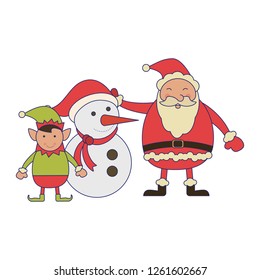 Christmas santa claus cartoon