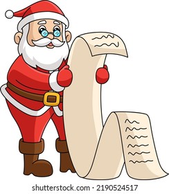 Christmas Santa Claus Cartoon Colored Clipart 