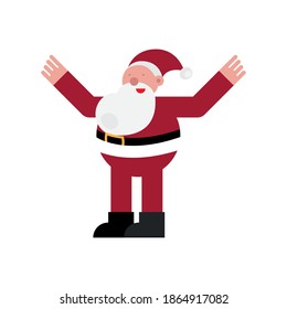 christmas santa claus character icon vector illustration design