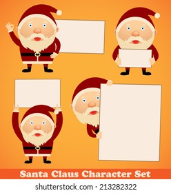 Christmas Santa Claus character set