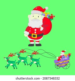 christmas santa claus character vector