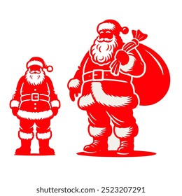 Christmas Santa Claus Character Vector Illustration