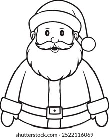 christmas santa claus coloring book