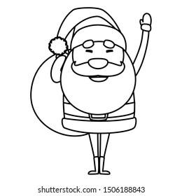 Christmas santa claus design vector illustration