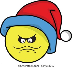 Christmas Santa Claus Emoticon Vector Illustration Stock Vector ...