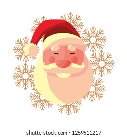 christmas santa claus face decoration