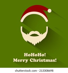 Christmas Santa Claus flat design icon