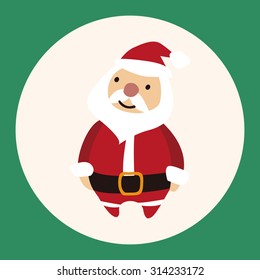 Christmas santa claus flat icon elements background,eps10
