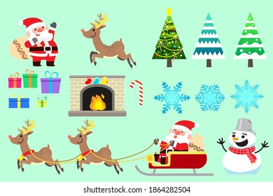 Christmas santa claus gift happy new year celebration