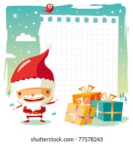 Christmas - Santa Claus and gift list