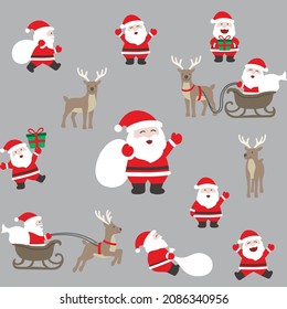 CHRISTMAS SANTA CLAUS GRAPHICS AND ILLUSTRATION DRAWING VECTOR 2021