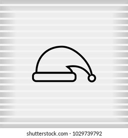 Christmas santa claus hat icon, Vector EPS 10 illustration style