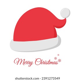 Christmas santa claus hat icon vector illustrations