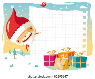 Christmas - Santa Claus and his gift list