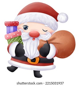 Christmas Santa Claus Illustration for decoration