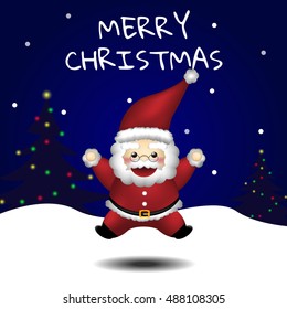 Christmas Santa Claus jumps