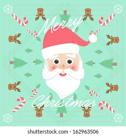 Christmas and Santa Claus - pattern  