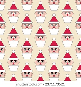 christmas santa claus pattern background