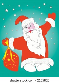 Christmas  Santa Claus with presents