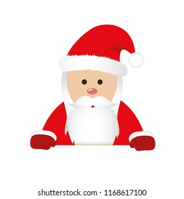 Christmas Santa Claus in red vector illustration EPS10