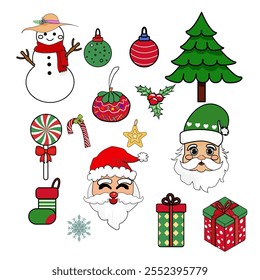Christmas and Santa Claus, Reindeer, snowman