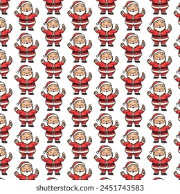 Navidades santa claus patrón sin fisuras